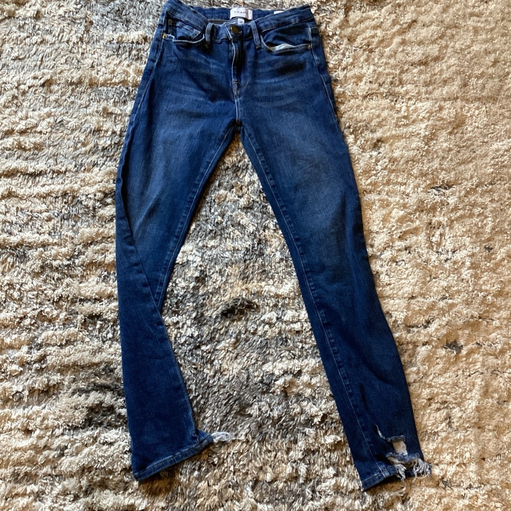 FRAME Le Skinny de Jeanne Blue Jeans Queen Light Women's 26